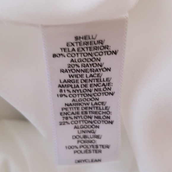 LOFT White Crochet Lace Inset Mini Skirt | Sz 4 - Picture 7 of 9